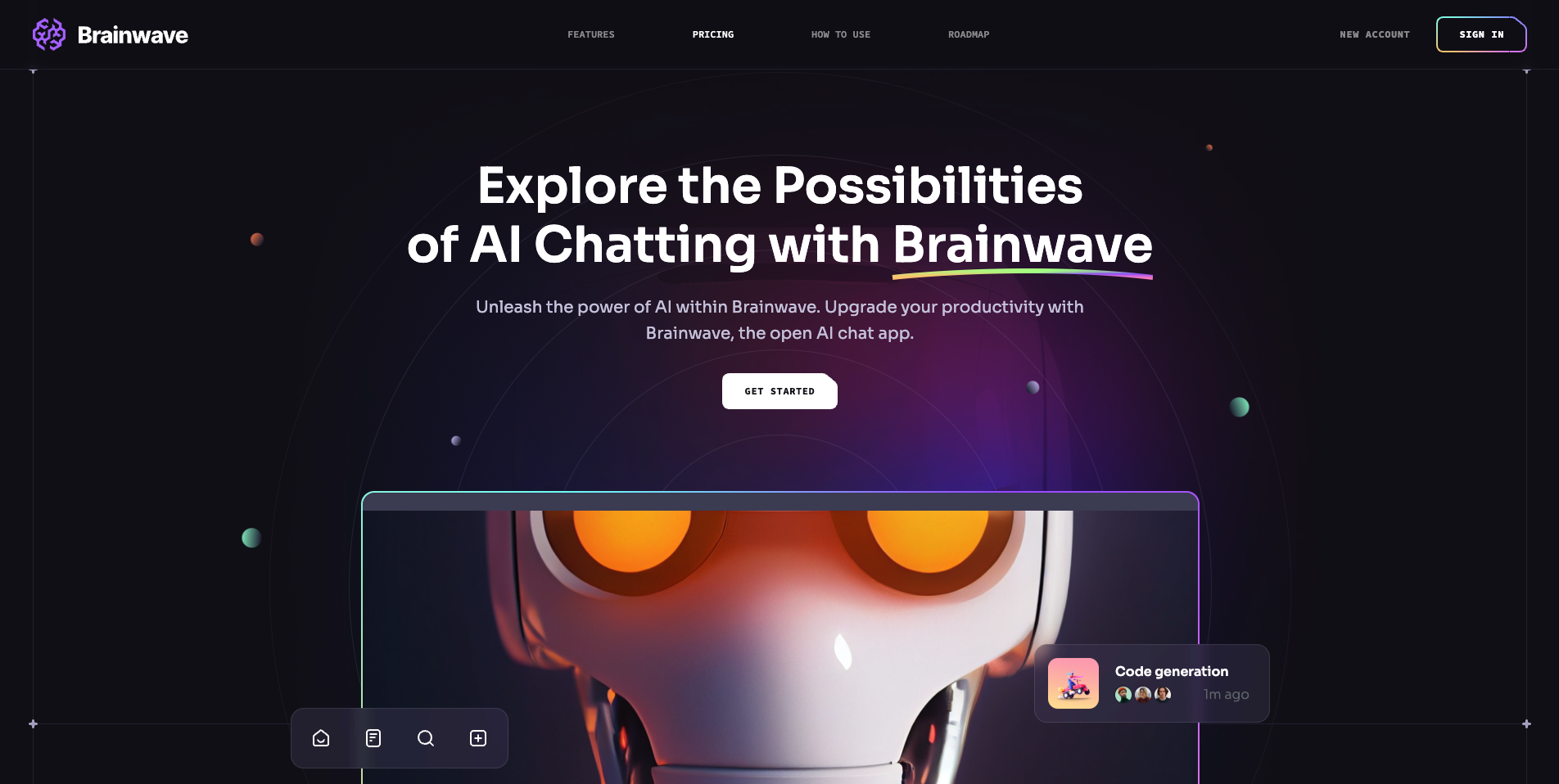 brainwave landing page