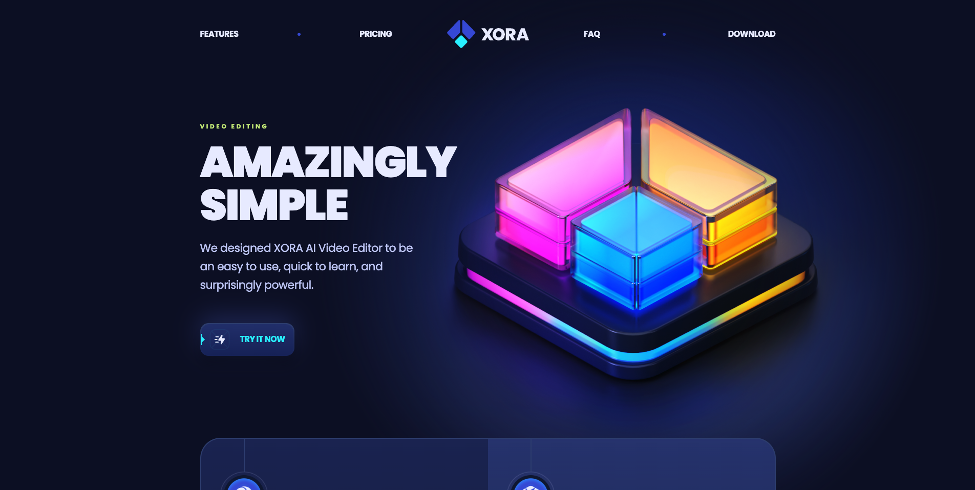 xora landing page